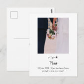 Bruidskaart Briefkaart (Voorkant / Achterkant)