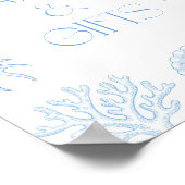  Bruidskaarten en -cadeaus met schelpen  Poster (Hoek)