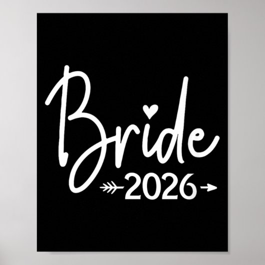 Bruidskleding voor vrouwen geschat 2026 getrouwd b poster (Voorkant)