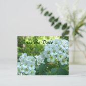 Bruidskrans Bewaar de datum Aankondigingskaart (Staand voorkant)