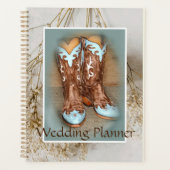 Bruidslaarzen en Baby's Breath Bruiloft Planner (Voorkant)