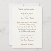 Bruidslaarzen met Baby's Breath Kaart (Achterkant)