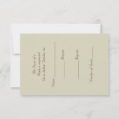 Bruidslaarzen met Gedroogde Baby's Breath RSVP Kaartje (Achterkant)