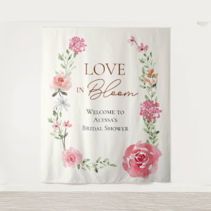 Bruidslucht bloem bruiloft bruidsshower welkomstbo wandkleed