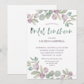 Bruidslunch Eucalyptus Waterverf Kaart (Voorkant / Achterkant)