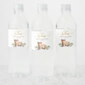 Bruidslunch koffie miniwaterfles label waterfles etiket (Flessen)