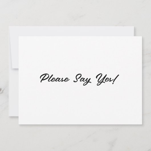 BRUIDSMAIDJES AANPASSBARE VOORSTEL KAART SJEESJ (Achterkant)