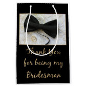 Bruidsman dank u medium cadeauzakje (Voorkant)