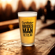 Bruidsman Glazen Tumbler voor Trouwfeest