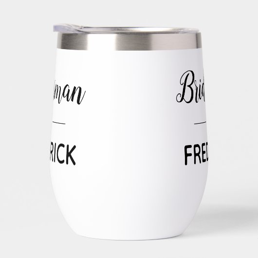 bruidsman zwart handschrift script bruiloft (Rechts)