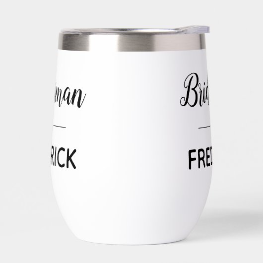 bruidsman zwart handschrift script bruiloft (Links)