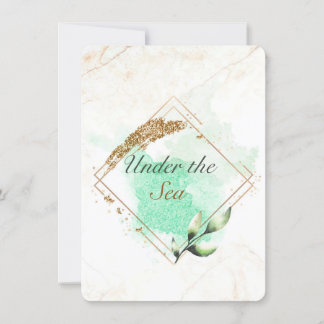 Bruidsmeermin thema uitnodiging voor een bridal sh