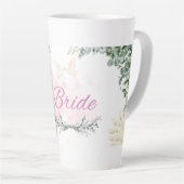 Bruidsmeis Latte Mok – Rozen, Duiven & Liefde (Rechterhoek)