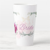 Bruidsmeis Latte Mok – Rozen, Duiven & Liefde (Voorkant)