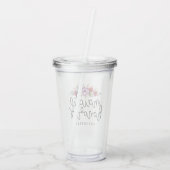 Bruidsmeis Sidd bouquet Acryl Drinkbeker (Achterkant)