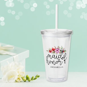 Bruidsmeis Sidd bouquet Acryl Drinkbeker