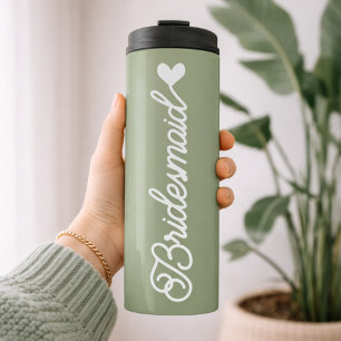 Bruidsmeisje   Aangepast Sage Bruidsfeest Cadeautj Thermosbeker