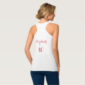 Bruidsmeisje Aangepaste Naam Trouwdatum Jaren Leuk Tanktop (Volledige Achterkant)