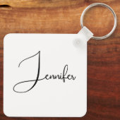 Bruidsmeisje aanpassen Naam Coquette Bachelorett Sleutelhanger (Achterkant)