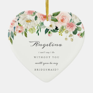 Bruidsmeisje Aanzoek Keramiek Sieraad Ornament