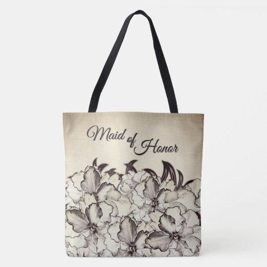Bruidsmeisje Antiek Tote Bag (Voorkant)