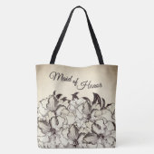 Bruidsmeisje Antiek Tote Bag (Achterkant)