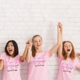 Bruidsmeisje Bachelorette 2025 Feest T-shirt