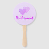 Bruidsmeisje Bachelorette Party. Woman Line Art Handwaaier (Achterkant)