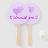 Bruidsmeisje Bachelorette Party. Woman Line Art Handwaaier (Voorkant en achterkant)