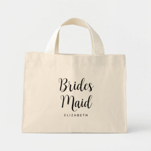 Bruidsmeisje Bachelorette Sjabloon Vrouwen Modern Mini Tote Bag