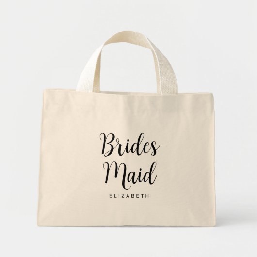 Bruidsmeisje Bachelorette Sjabloon Vrouwen Modern Mini Tote Bag (Voorkant)