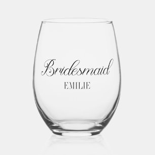 Bruidsmeisje Bachelorette Weekend Wijnglas Zonder Voet