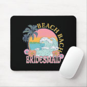 Bruidsmeisje Beach Bach Bruid Squad Retro Bachelor Muismat (Met muis)