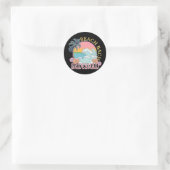 Bruidsmeisje Beach Bach Bruid Squad Retro Bachelor Ronde Sticker (Tas)