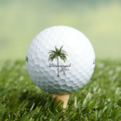 Bruidsmeisje Beach Palm Tree Wedding Golf Balls Golfballen (Insitu Shirt)