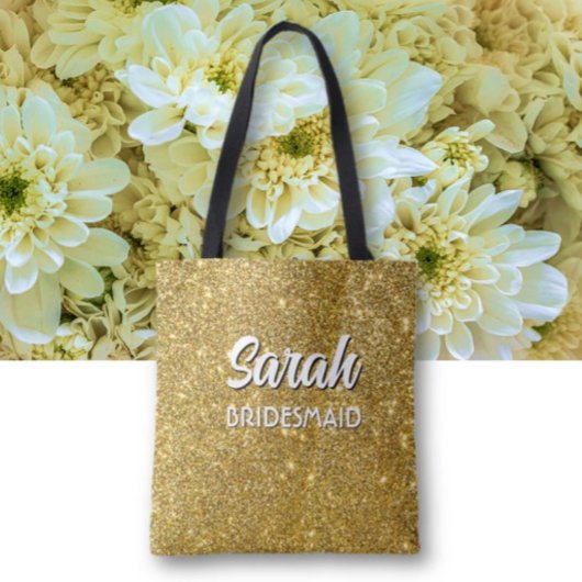 Bruidsmeisje Bling! Aangepaste cute bruidsmeisje t Tote Bag
