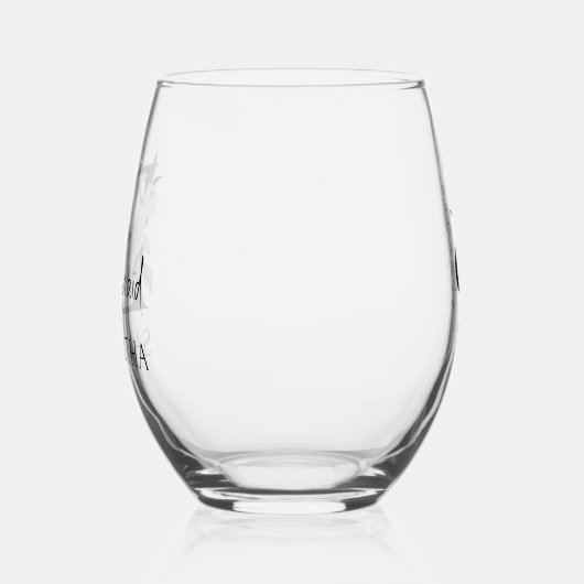 Bruidsmeisje Bloemenbrief Bruidsfeest Bruiloft Wijnglas Zonder Voet (Links)