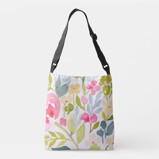 Bruidsmeisje Bloemendecoratie Initiaal Crossbody Tas (Achterkant)