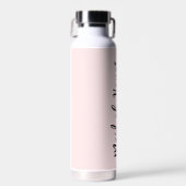 Bruidsmeisje Blush Roze Bruiloftfeest Waterfles (Voorkant)