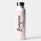 Bruidsmeisje Blush Roze Bruiloftscadeau Waterfles (Links)