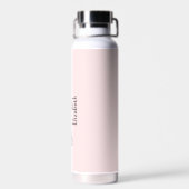 Bruidsmeisje Blush Roze Bruiloftscadeau Waterfles (Achterkant)