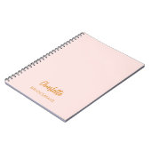 Bruidsmeisje blush roze notitieboek (Linkerzijde)