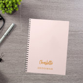 Bruidsmeisje blush roze notitieboek
