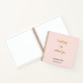 Bruidsmeisje blush roze offerte notitieboek (Binnen)