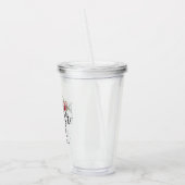 Bruidsmeisje boeket acryl drinkbeker (Links)