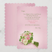 Bruidsmeisje Boeket - Zal je mijn bruidsmeisje zij Kaart (Voorkant / Achterkant)