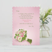 Bruidsmeisje Boeket - Zal je mijn bruidsmeisje zij Kaart (Staand voorkant)