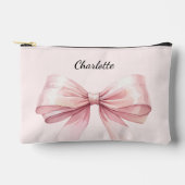 Bruidsmeisje boog roze elegante naam etui (Voorkant)