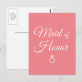 bruidsmeisje briefkaart (Voorkant / Achterkant)