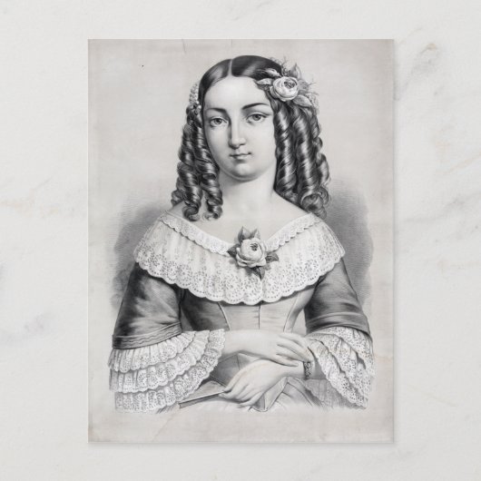 "Bruidsmeisje" briefkaart (Voorkant)